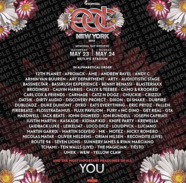EDC New York Lineup Is Out T.H.E Music Essentials