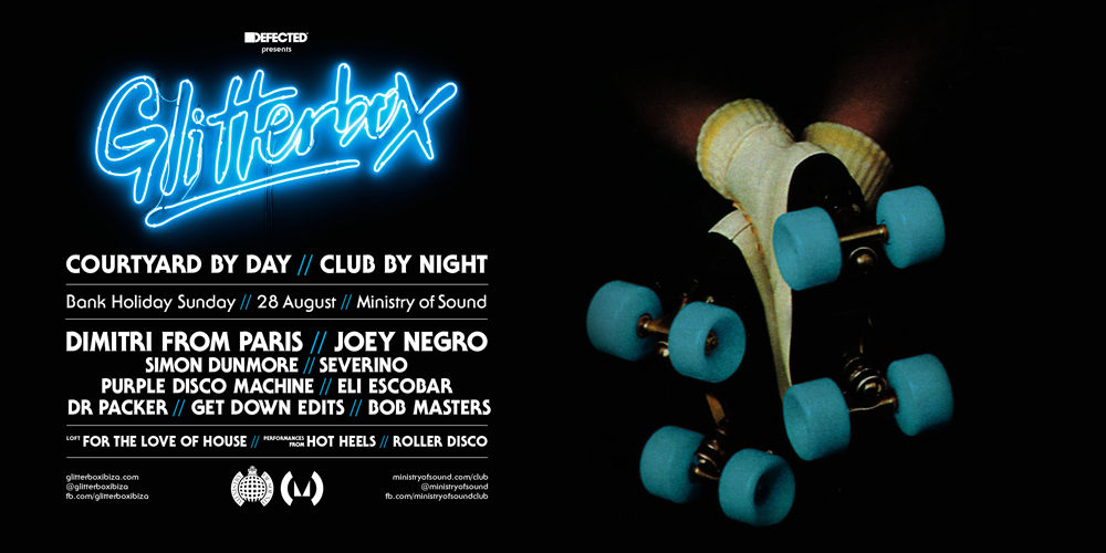 Glitterbox adds roller disco, sushi surprise and burger bear to Bank  Holiday day and night party at Ministry of Sound - T.H.E - Music Essentials