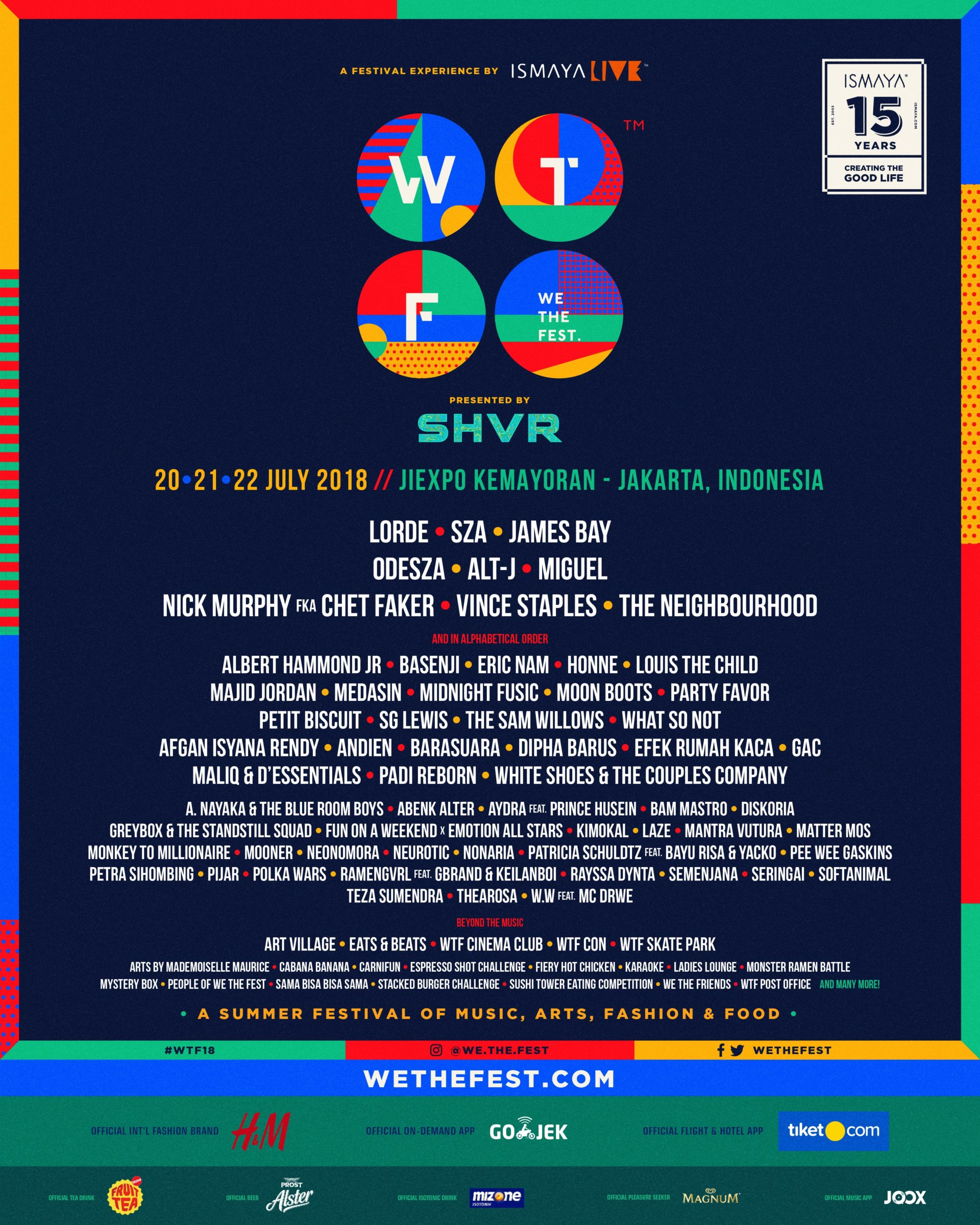 We The Fest, Indonesia reveals final lineup T.H.E Music Essentials