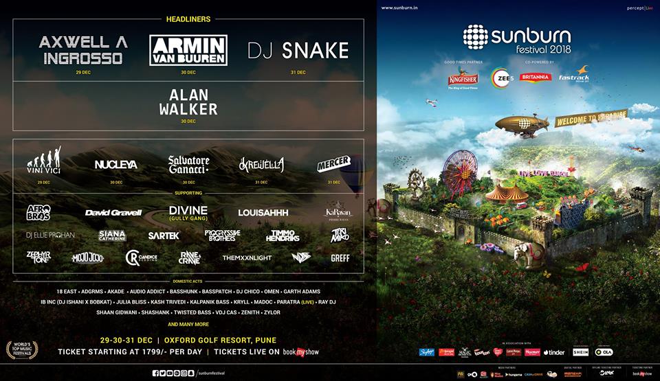 Sunburn Festival 2018 lineup