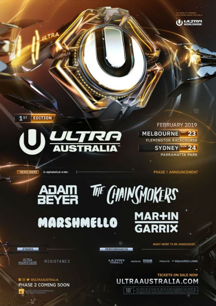 ultra australia 2019 lineup