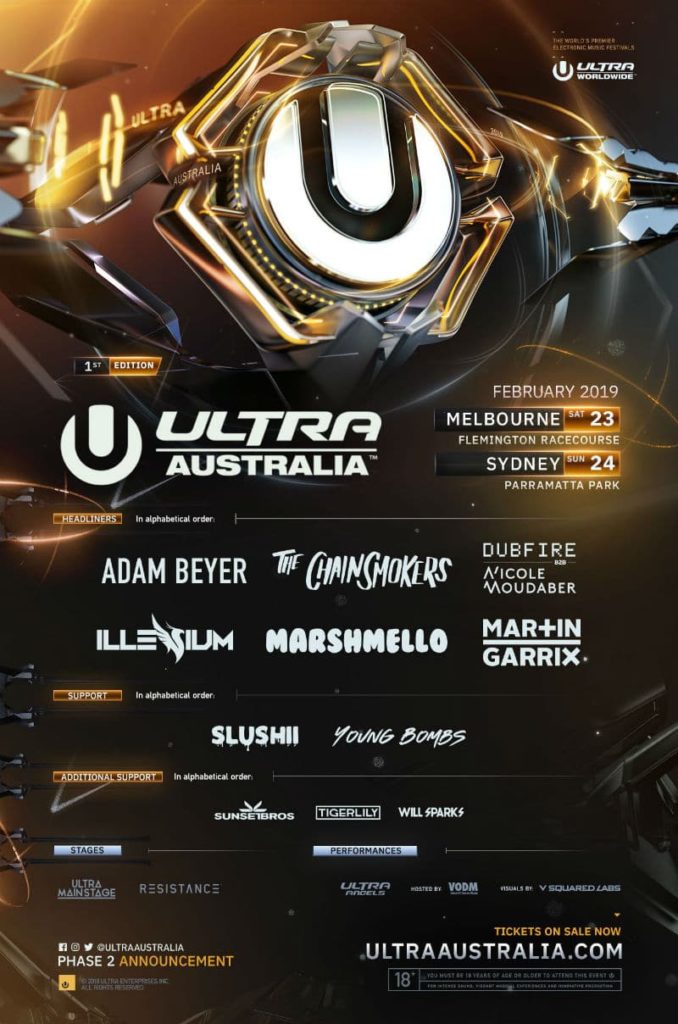 Ultra Australia 2019 full lineup