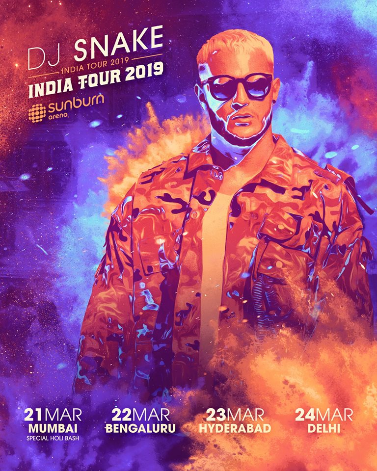 dj snake india tour march 2019
