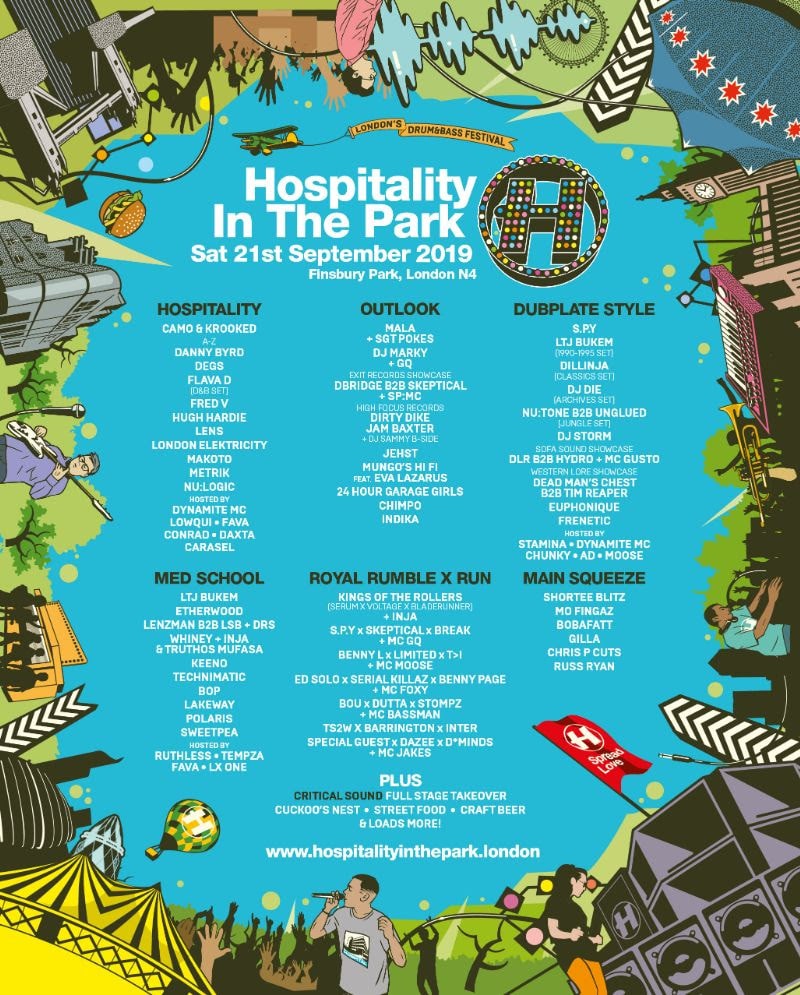 Hospitality In The Park 2019 Lineup