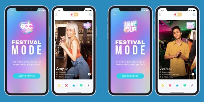 Tinder Festival Mode