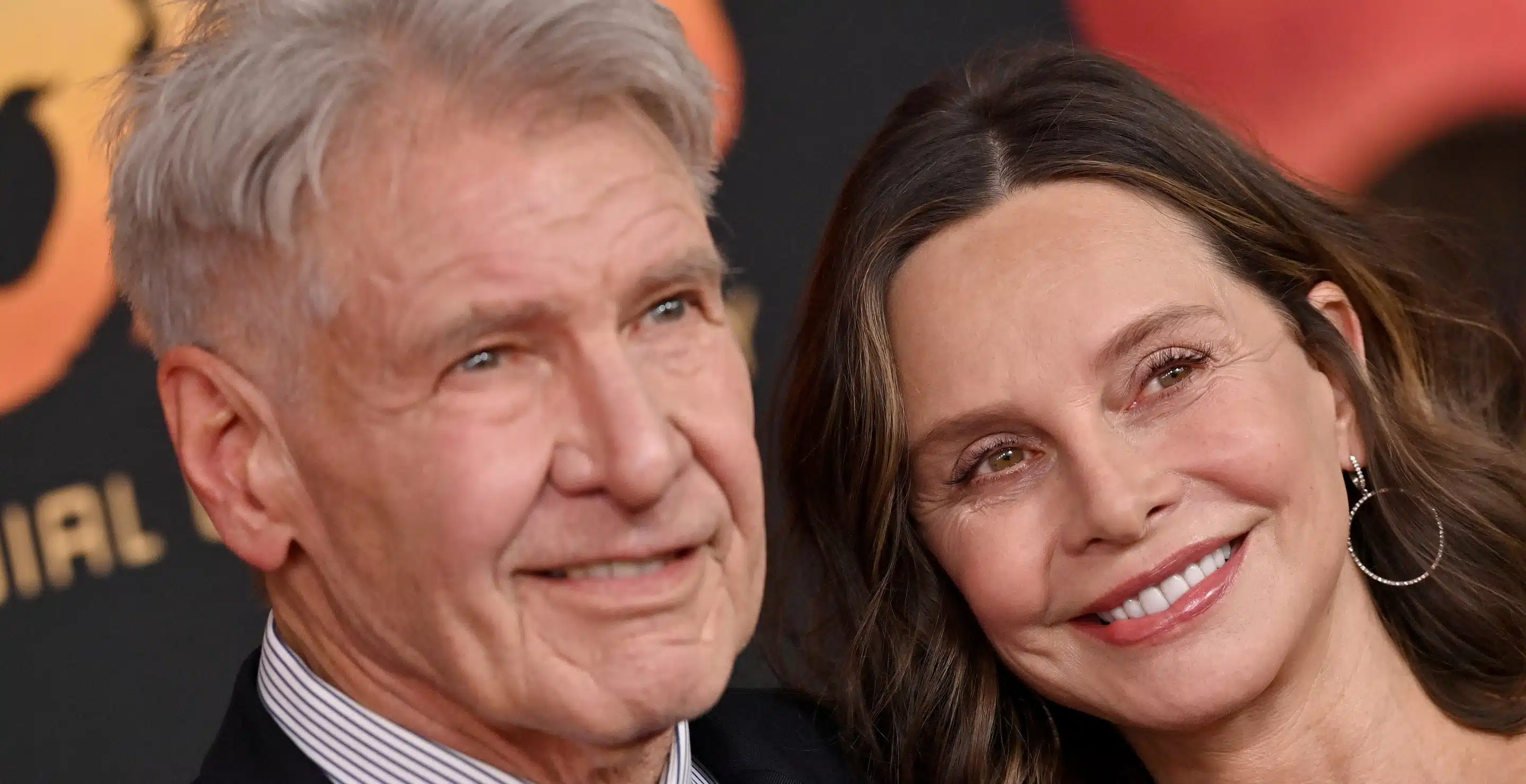 Portrait of Calista Flockhart, wife of actor Harrison Ford, smiling at a public event.