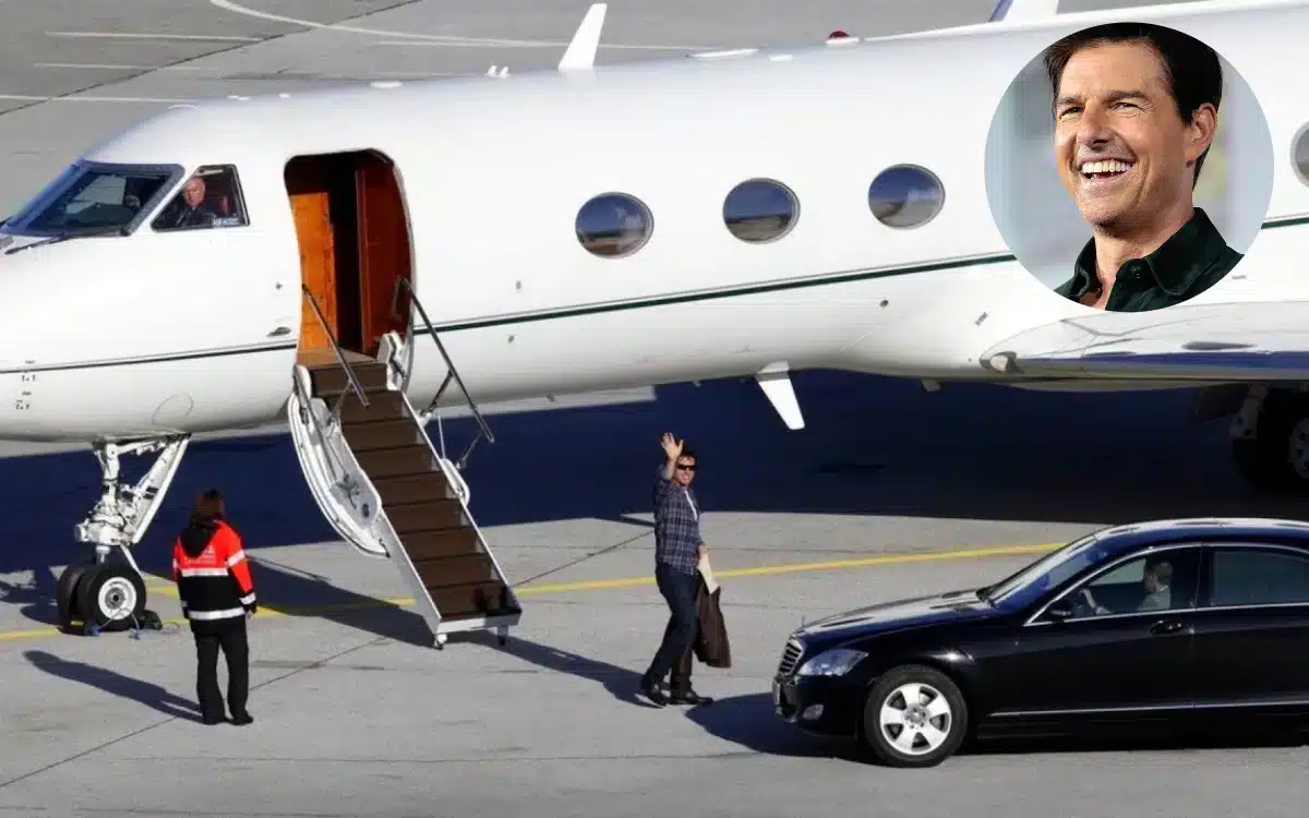 Tom Cruise owns a $26m private jet with a spa and theater