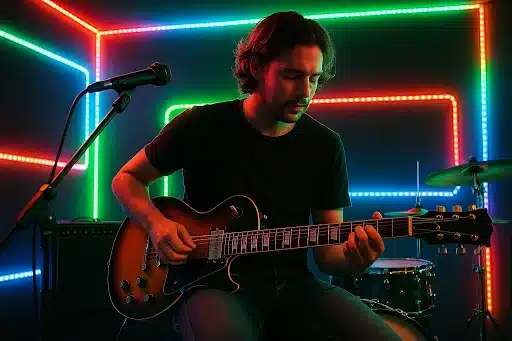 fix lighting issues in music space